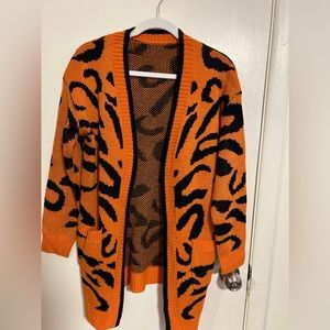 NWOT Shein Orange Cardigan